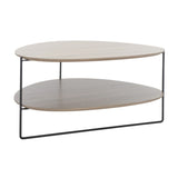 SAFAVIEH Elfie Modern 2-Tier Coffee Table - 30 In. W x 28 In. D x 16 In. H - 30Wx28Dx16H