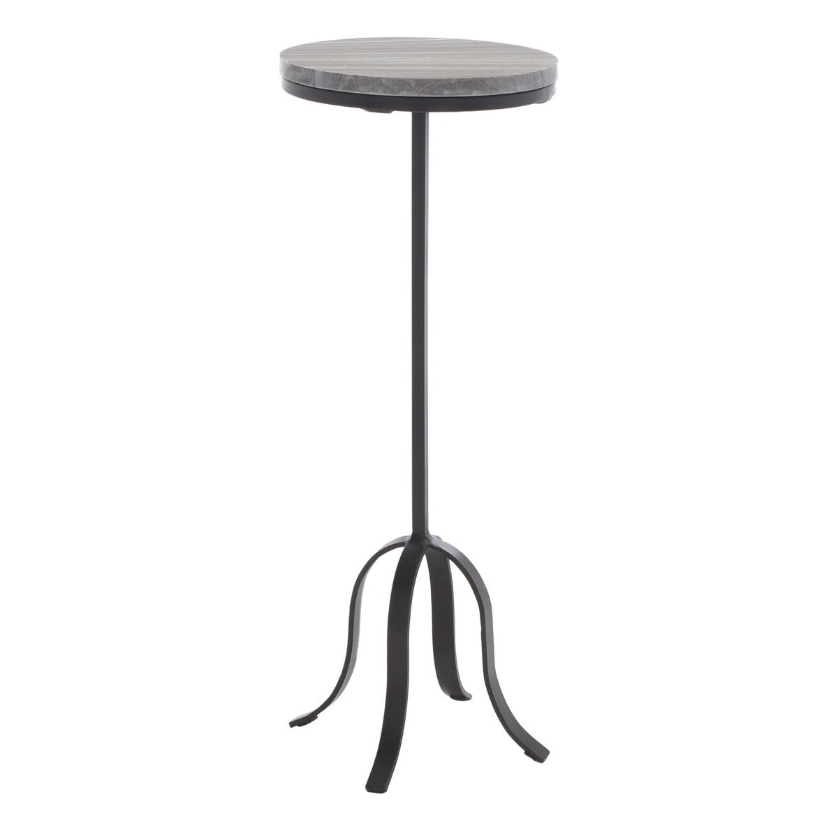 SAFAVIEH Elin Round Top Drink Table - 9 In. W x 9 In. D x 24 In. H - 9Wx9Dx24H