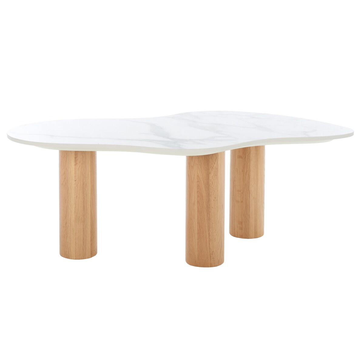 SAFAVIEH Elvezia Curvy Coffee Table - 32" W x 23" D x 14" H - 32Wx23Dx14H