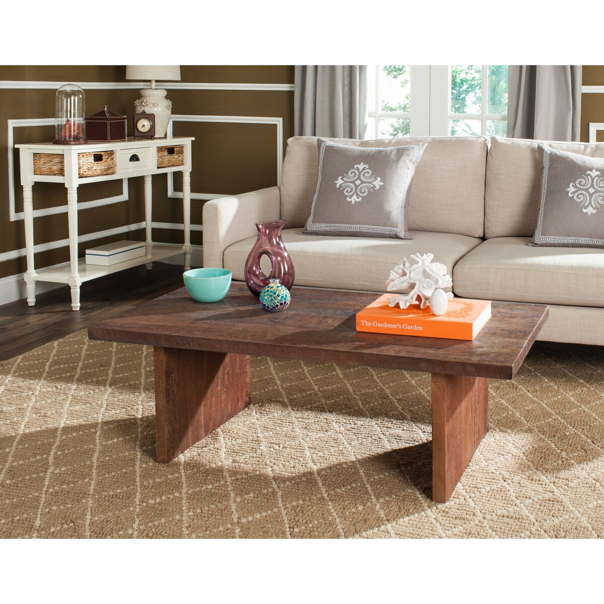 SAFAVIEH Elyse Mid-Century Rectangular Coffee Table - 47Wx26Dx16H