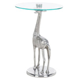 SAFAVIEH Emmaline Giraffe Base Accent Table - 16" L x 16" D x 23" H - 16Wx16Dx23H