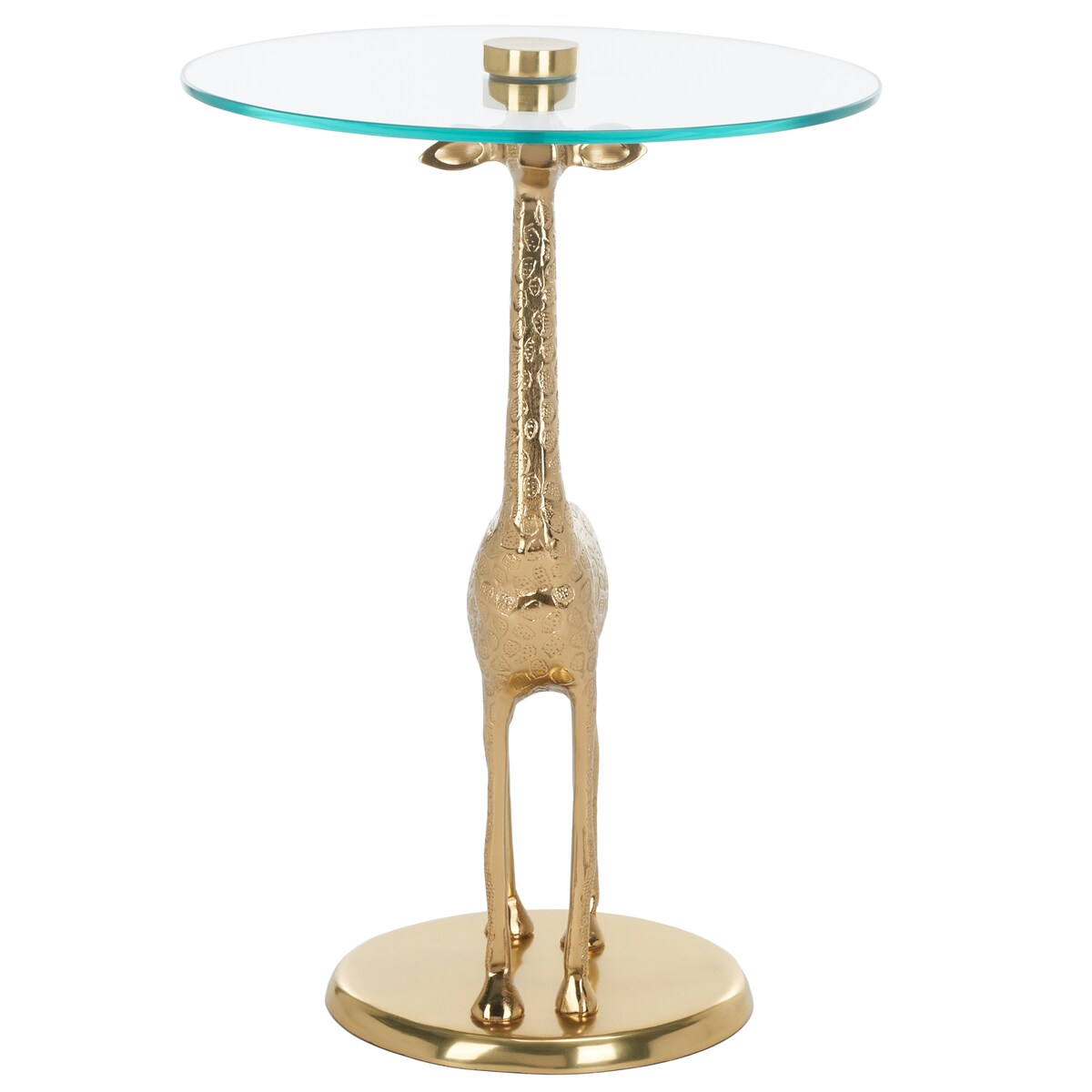 SAFAVIEH Emmaline Giraffe Base Accent Table - 16" L x 16" D x 23" H - 16Wx16Dx23H