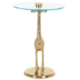 SAFAVIEH Emmaline Giraffe Base Accent Table - 16" L x 16" D x 23" H - 16Wx16Dx23H