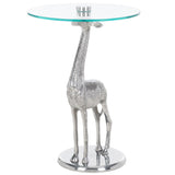 SAFAVIEH Emmaline Giraffe Base Accent Table - 16" L x 16" D x 23" H - 16Wx16Dx23H