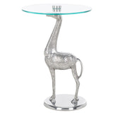 SAFAVIEH Emmaline Giraffe Base Accent Table - 16" L x 16" D x 23" H - 16Wx16Dx23H