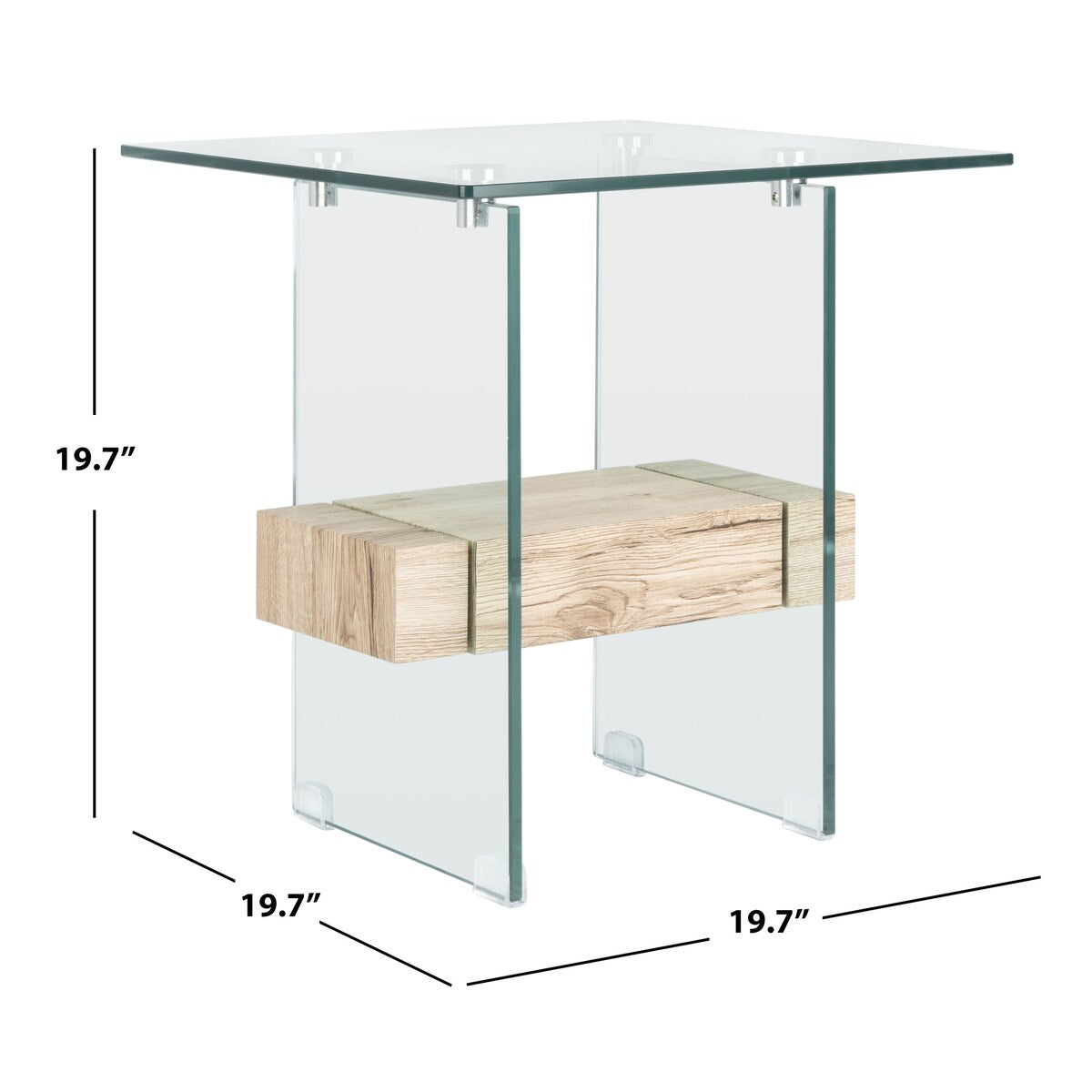 SAFAVIEH Emmie Accent Table - 19.7" x 19.7" x 19.7" - 20Wx20Dx20H