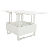 SAFAVIEH Enriqueta White Lift-Top Coffee Table - 27.6" x 27.6" x 19.1" - 28Wx28Dx19H