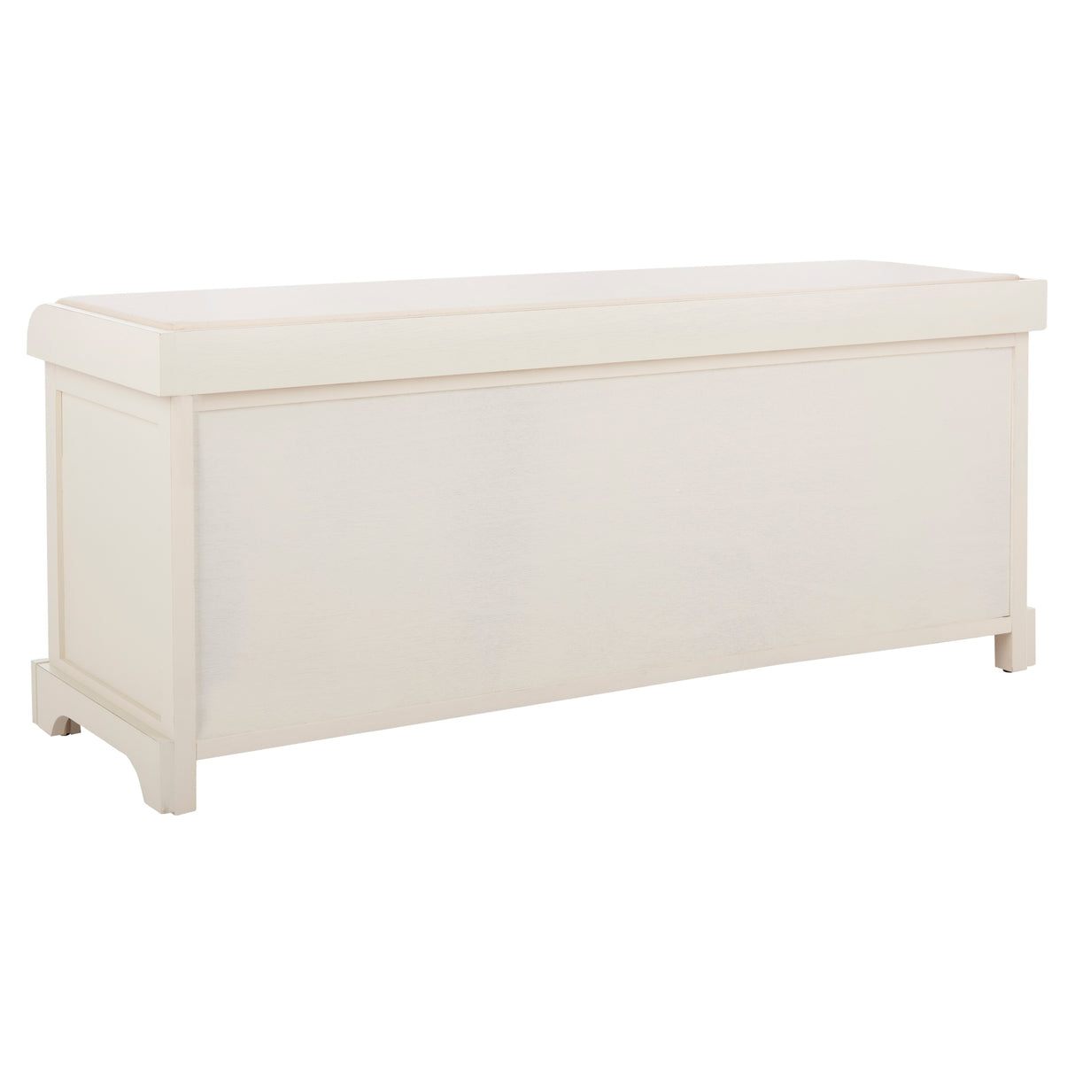 SAFAVIEH Eola Grey/ White Storage Bench - 47" x 16.1" x 19.9" - 47Wx16Dx20H