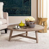 SAFAVIEH Ercolina Mid-Century Wood Coffee Table - 35.4" x 35.4" x 13.8" - 35Wx35Dx14H