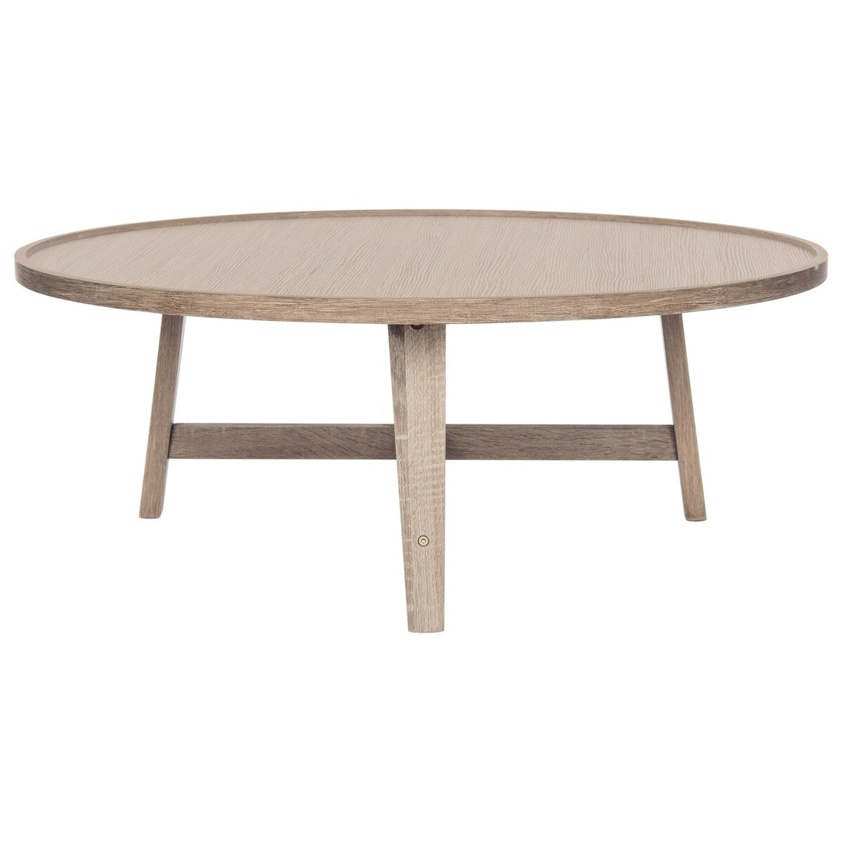 SAFAVIEH Ercolina Mid-Century Wood Coffee Table - 35.4" x 35.4" x 13.8" - 35Wx35Dx14H