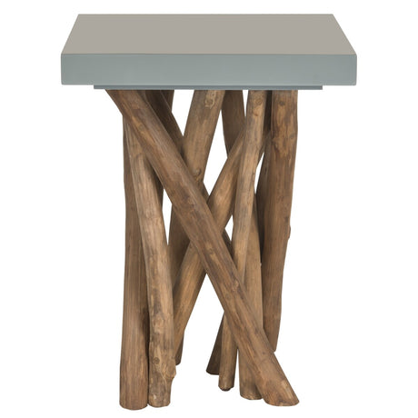 SAFAVIEH Erlene White End Table - 15Wx15Dx20H