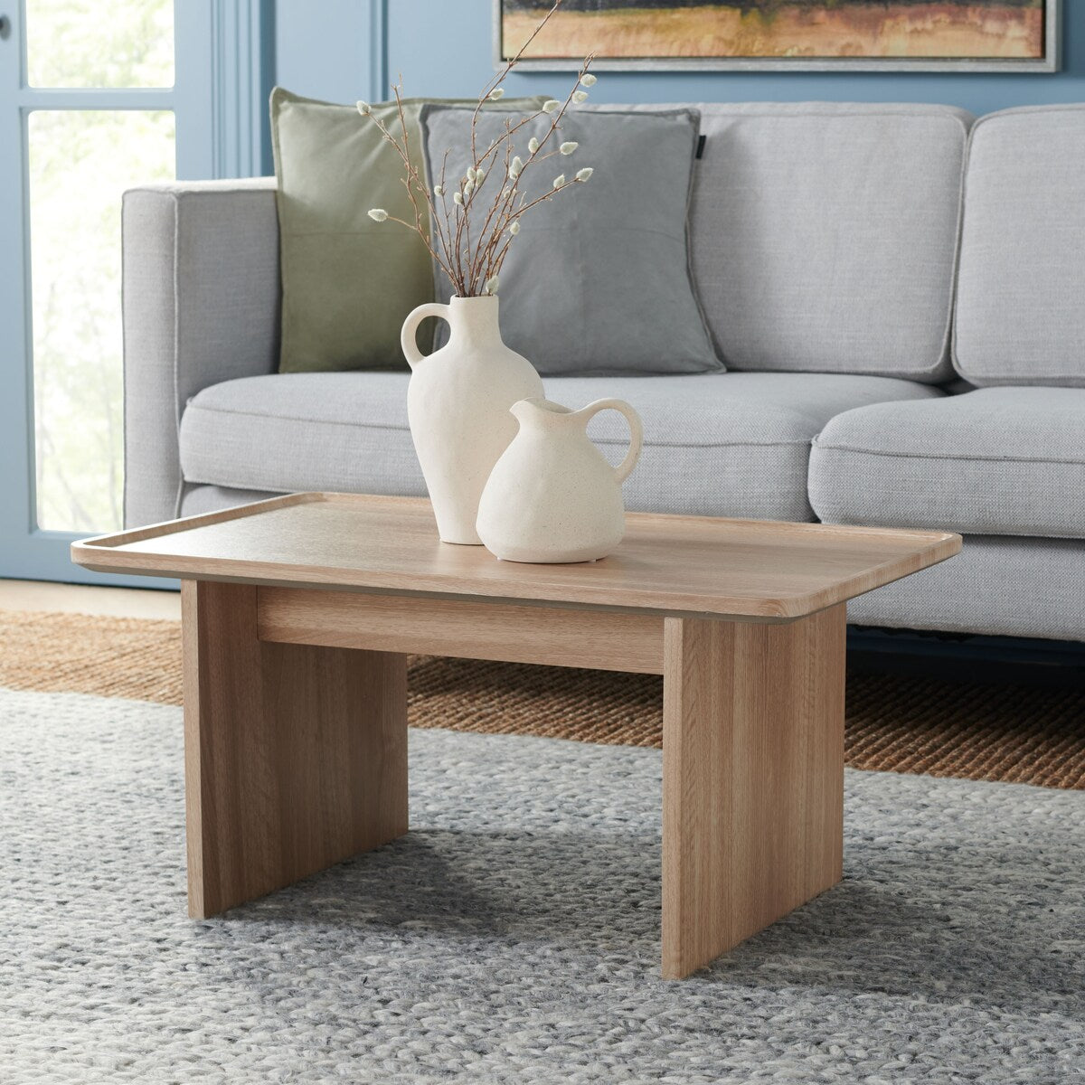 SAFAVIEH Ermine Mid-Century Coffee Table - 32 In. W x 20 In. D x 15 In. H - 32Wx20Dx15H