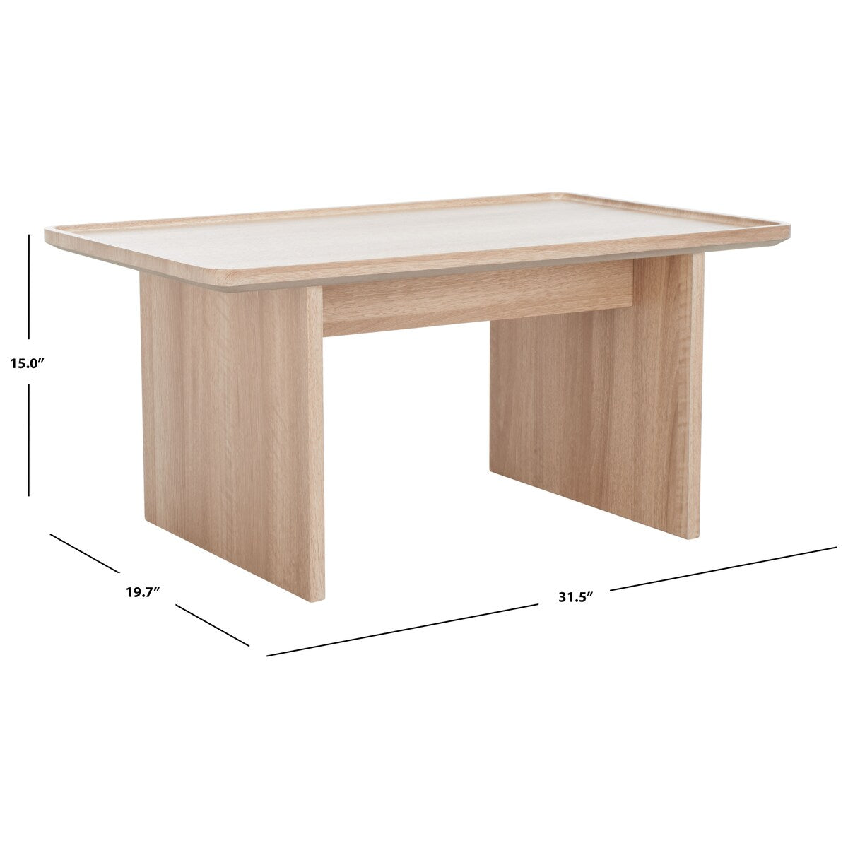 SAFAVIEH Ermine Mid-Century Coffee Table - 32 In. W x 20 In. D x 15 In. H - 32Wx20Dx15H