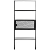 SAFAVIEH Ernestina 31.5"W Black Storage Bookshelf - 31.5" x 13.8" x 70.9" - 32Wx14Dx71H