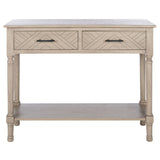 SAFAVIEH Eryka 2-Drawer Console Table - 35.5" W x 13" L x 29.5" H - 36Wx13Dx30H