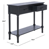 SAFAVIEH Eryka 2-Drawer Console Table - 35.5" W x 13" L x 29.5" H - 36Wx13Dx30H