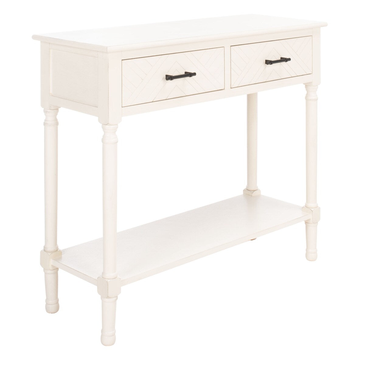 SAFAVIEH Eryka 2-Drawer Console Table - 35.5" W x 13" L x 29.5" H - 36Wx13Dx30H