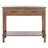 SAFAVIEH Eryka 2-Drawer Console Table - 35.5" W x 13" L x 29.5" H - 36Wx13Dx30H