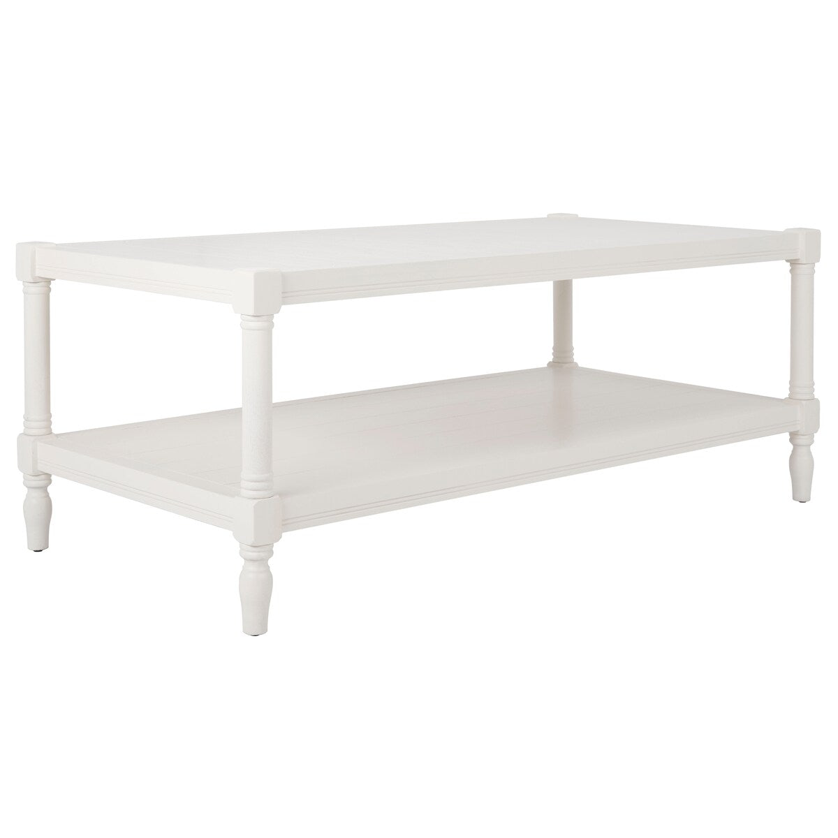 SAFAVIEH Eudora White Coffee Table - 47.2" x 23.6" x 18.9" - 47Wx24Dx19H