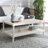 SAFAVIEH Eudora White Coffee Table - 47.2" x 23.6" x 18.9" - 47Wx24Dx19H