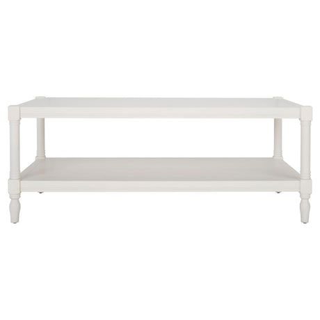 SAFAVIEH Eudora White Coffee Table - 47.2" x 23.6" x 18.9" - 47Wx24Dx19H