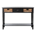 SAFAVIEH Evalena Distressed Black Console Storage Table - 44.5" x 13.4" x 31.5" - 45Wx13Dx32H