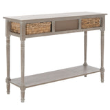 SAFAVIEH Evalena Distressed Black Console Storage Table - 44.5" x 13.4" x 31.5" - 45Wx13Dx32H