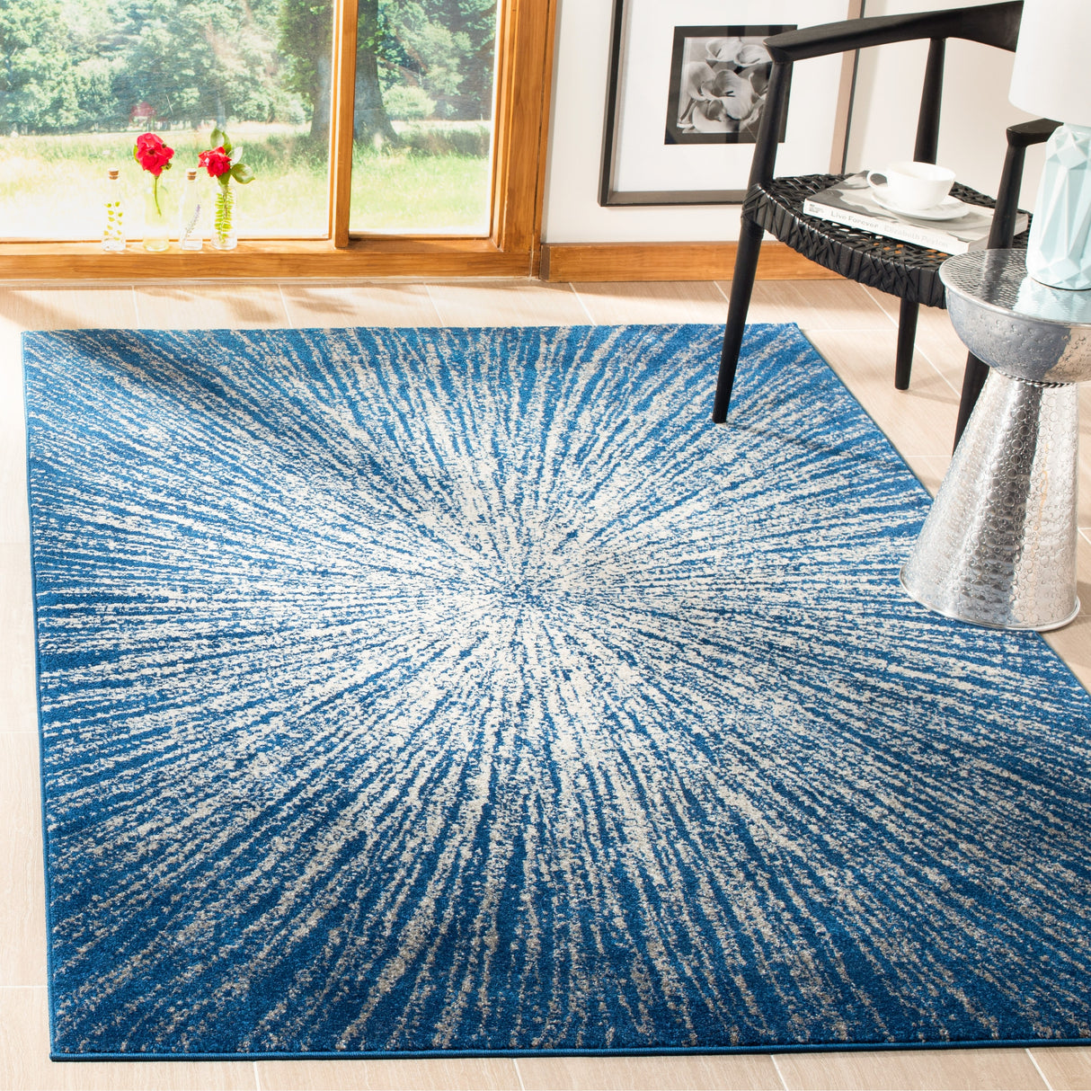 SAFAVIEH Evoke Coralee Abstract Boho Burst Rug