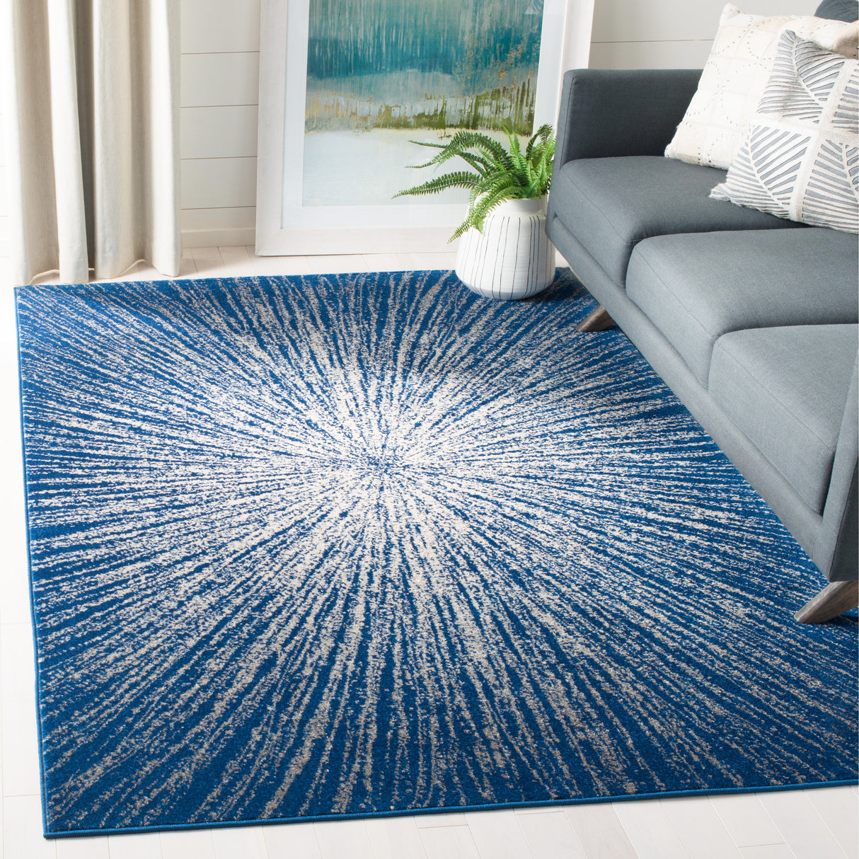 SAFAVIEH Evoke Coralee Abstract Boho Burst Rug