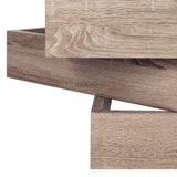 SAFAVIEH Evon Modern Geometric Stacked Wood Coffee Table - 33.5" x 33.5" x 15.8" - 34Wx34Dx16H