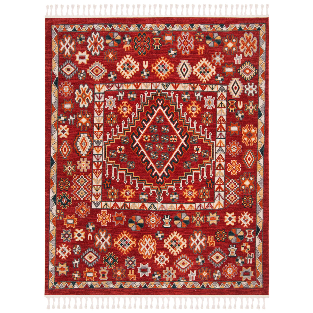 SAFAVIEH Farmhouse Gerolama Boho Tribal Polyester Rug