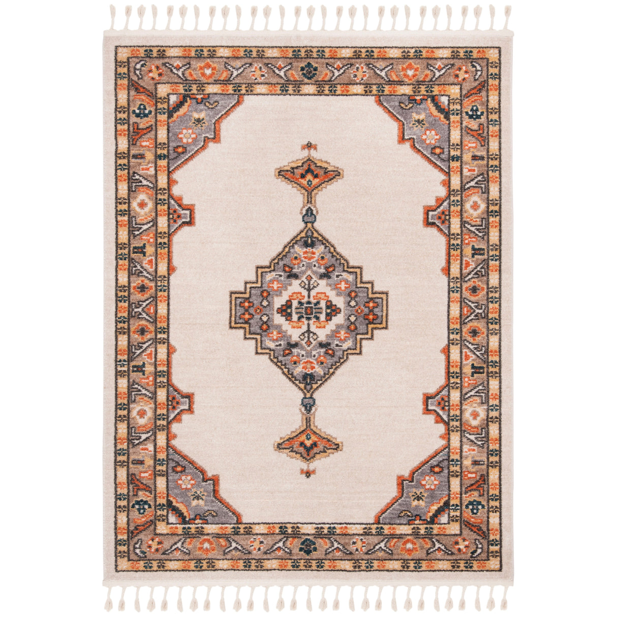 SAFAVIEH Farmhouse Rozana Boho Tribal Polyester Rug