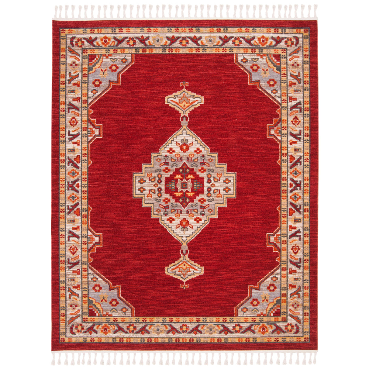 SAFAVIEH Farmhouse Rozana Boho Tribal Polyester Rug