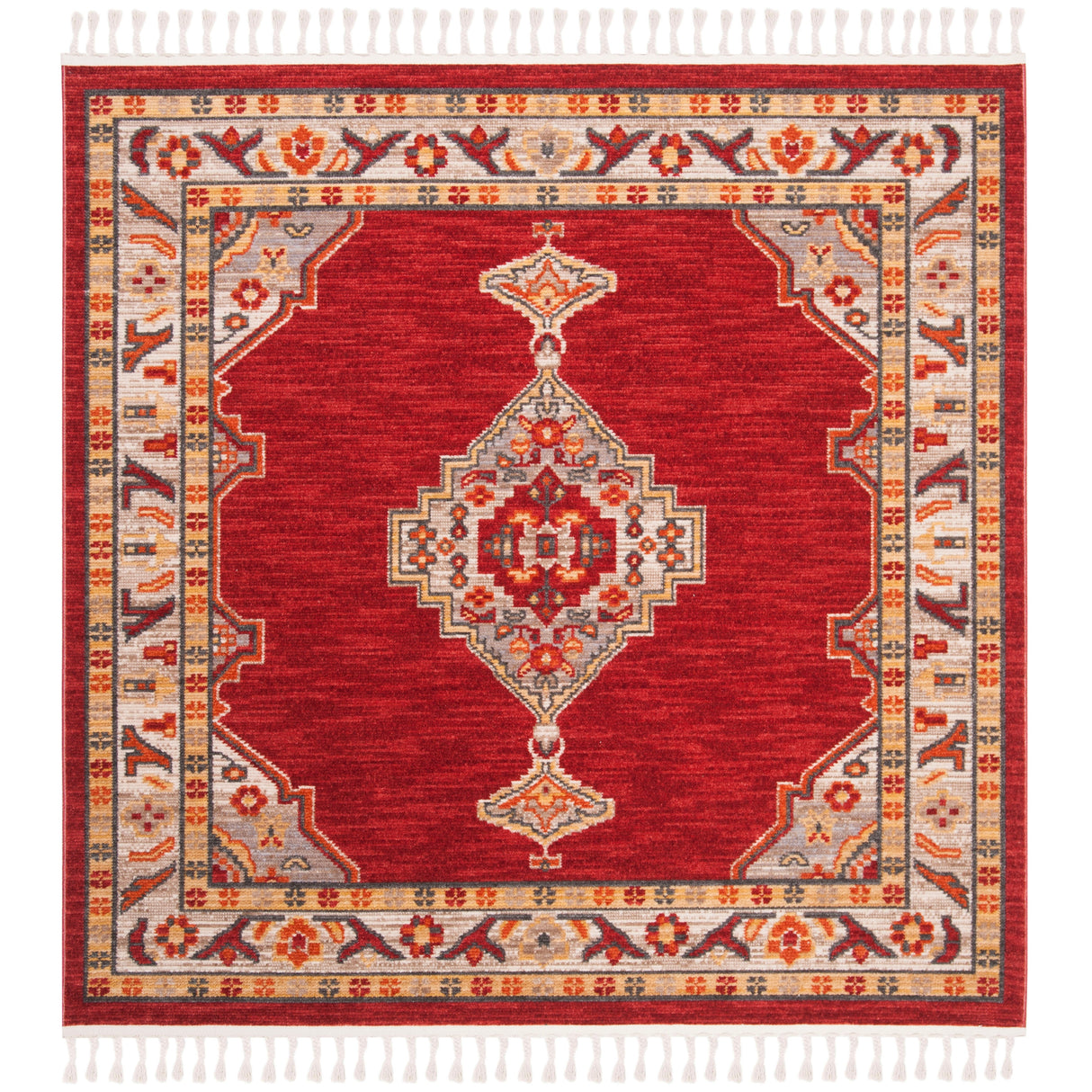 SAFAVIEH Farmhouse Rozana Boho Tribal Polyester Rug