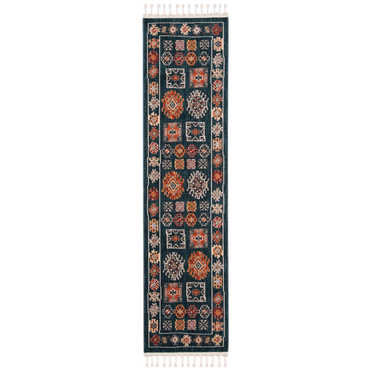 SAFAVIEH Farmhouse Sylke Boho Tribal Polyester Rug