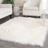 SAFAVIEH Faux Sheep Silke Skin 2.4-inch Thick Rug