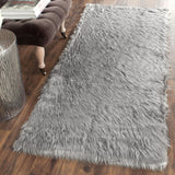 SAFAVIEH Faux Sheep Silke Skin 2.4-inch Thick Rug