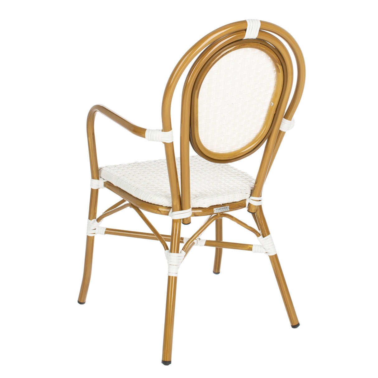 SAFAVIEH Felicity French Bistro Stacking Arm Chair (Set of 2) - 20W x 35D x 24H