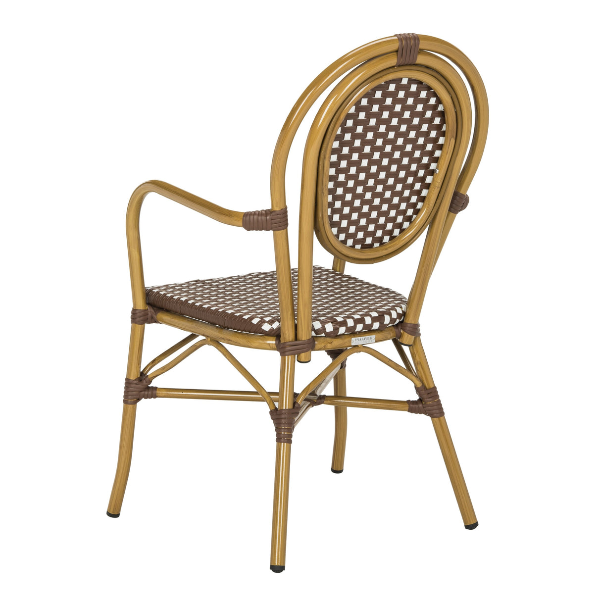 SAFAVIEH Felicity French Bistro Stacking Arm Chair (Set of 2) - 20W x 35D x 24H