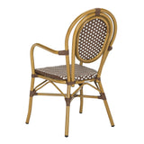 SAFAVIEH Felicity French Bistro Stacking Arm Chair (Set of 2) - 20W x 35D x 24H