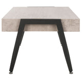 SAFAVIEH Ferne Light Grey/ Black Coffee Table - 46.4" x 23.6" x 16.5" - 46Wx24Dx17H