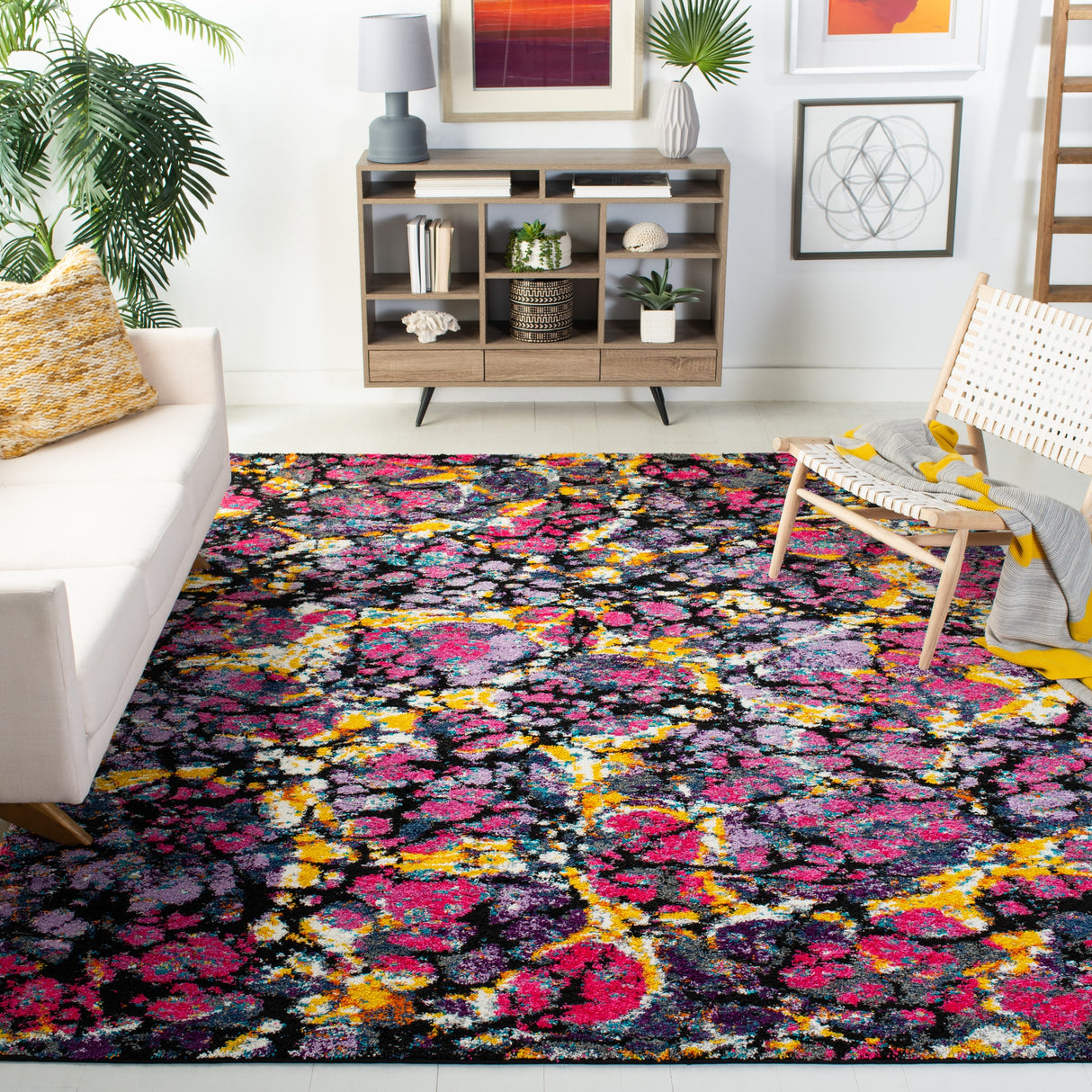 SAFAVIEH Fiesta Shag Aybek Abstract Rug