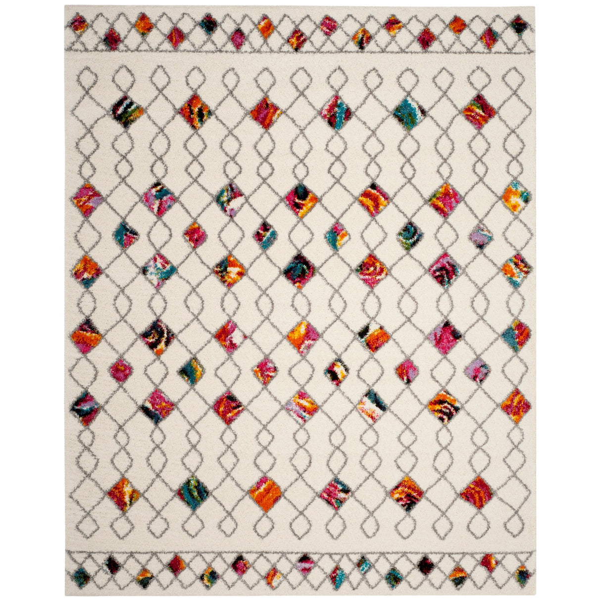 SAFAVIEH Fiesta Shag Soniea Abstract Rug