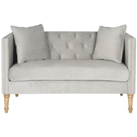 SAFAVIEH Firmine Tufted Settee - 53" x 28.8" x 31.5" - 53Wx29Dx32H