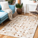 SAFAVIEH Flatweave Studio Leather Semiye Modern Rug