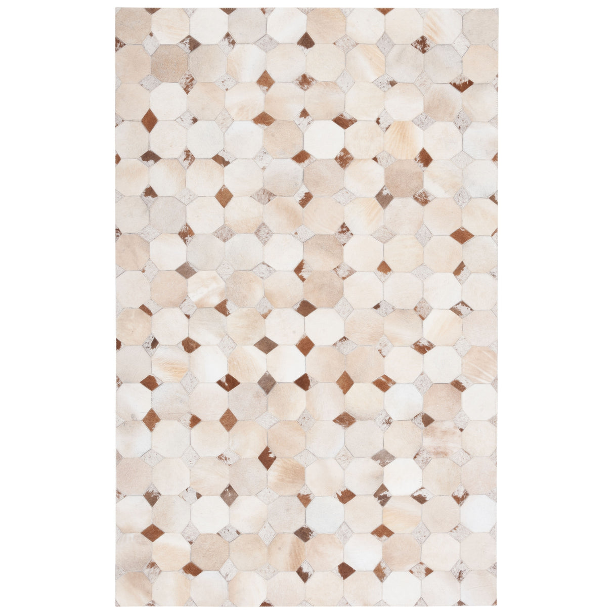 SAFAVIEH Flatweave Studio Leather Semiye Modern Rug