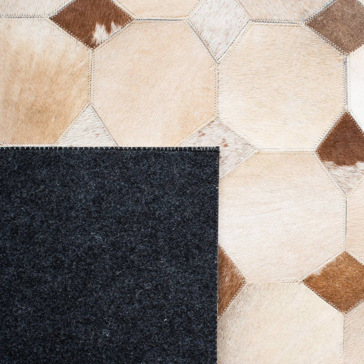 SAFAVIEH Flatweave Studio Leather Semiye Modern Rug