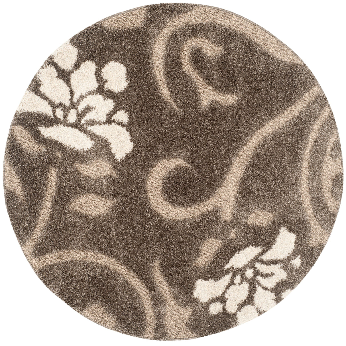 SAFAVIEH Florida Shag Ariette Floral Scroll 1.2-inch Thick Rug