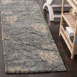 SAFAVIEH Florida Shag Ariette Floral Scroll 1.2-inch Thick Rug