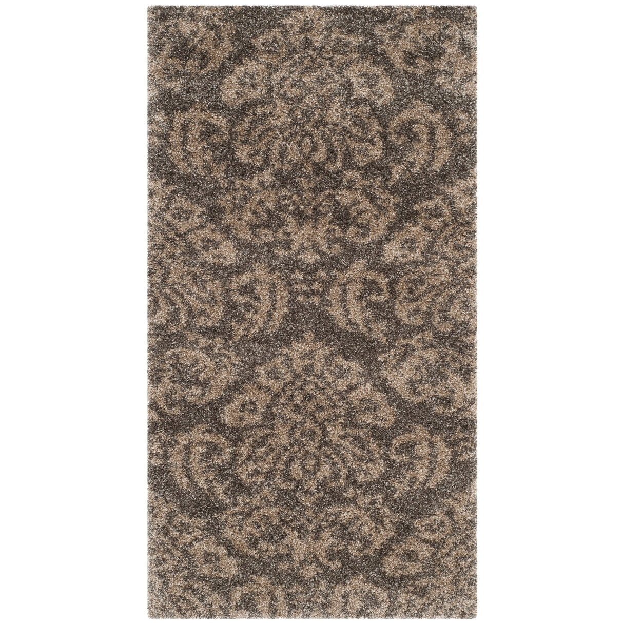 SAFAVIEH Florida Shag Aurkene Floral Damask 1.2-inch Thick Rug